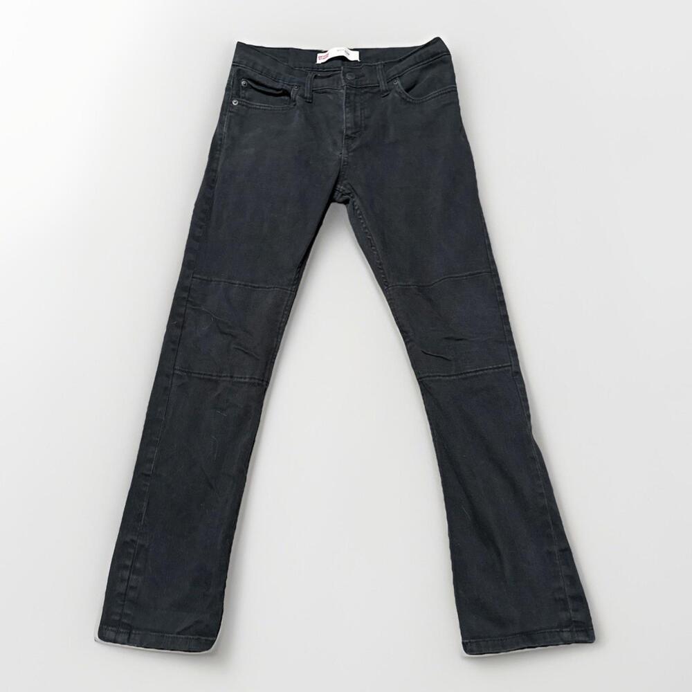 Levi's 511 Jeans Size 14 Reg 27x27 Black Slim Fit Straight Leg‎ Denim 29x27